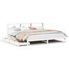 vidaXL Lit biblioth&egrave;que sans matelas blanc 180x200 cm bois pin massif