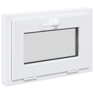 vidaXL Couleur int&eacute;rieure de la fen&ecirc;tre de sous-sol blanche RISOR