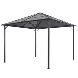 vidaXL Tonnelle avec toit Aluminium 3x3 m Anthracite