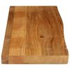 vidaXL Dessus de table &agrave; bord vivant 110x20x2,5cm bois massif manguier