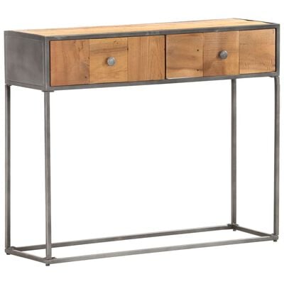 vidaXL Table console 90x30x75 cm Bois de récupération massif