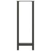 vidaXL Pieds de table de bar Anthracite 2 pi&egrave;ces 50 x (110-111) cm Acier