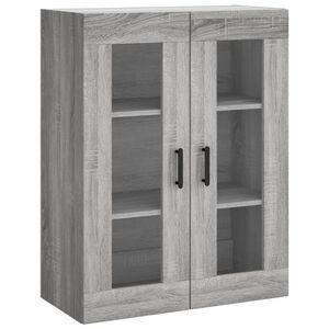 vidaXL Armoire murale sonoma gris 69,5x34x90 cm