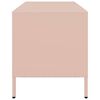 vidaXL Meuble TV rose 68x39x43,5 cm acier laminé à froid