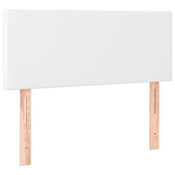 vidaXL Tête de lit Blanc 100x5x78/88 cm Similicuir