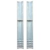 vidaXL Piquet de sol en forme de L 2 pcs Acier galvanis&eacute; 5 x 5 x 50 cm