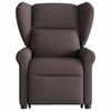 vidaXL Fauteuil inclinable marron fonc&eacute; tissu