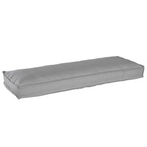 vidaXL Coussin Tissu Oxford Gris 120 x 40 x 8 cm