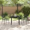vidaXL Ensemble de salle à manger pour jardin 5 pcs Noir polyrotin