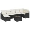 vidaXL Ensemble de canap&eacute; de jardin 8 pc Poly rotin