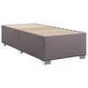 vidaXL Sommier &agrave; lattes de lit avec matelas Gris 90x190 cm Similicuir