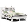 vidaXL Cadre de lit sans matelas blanc 150x200 cm bois de pin massif
