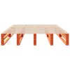 vidaXL Cadre de lit sans matelas cire marron 120x200cm bois pin massif