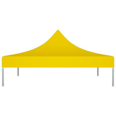 vidaXL Toit de tente de réception 3x3 m Jaune 270 g/m²