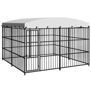 vidaXL Chenil ext&eacute;rieur avec toit 300x300x210 cm