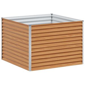vidaXL Jardini&egrave;re sur&eacute;lev&eacute;e 98 x 100 x 68 cm Acier galvanis&eacute;