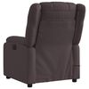 vidaXL Fauteuil de massage inclinable Marron fonc&eacute; Tissu
