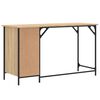 vidaXL Bureau d'ordinateur chêne sonoma 131x48x75 cm bois d’ingénierie
