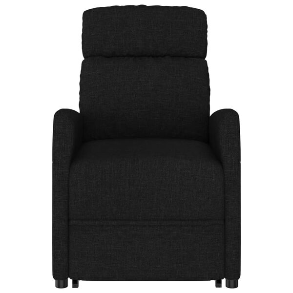 vidaXL Fauteuil Noir Tissu
