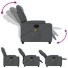 vidaXL Fauteuil de massage inclinable gris similicuir