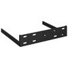 vidaXL &Eacute;tag&egrave;res d'angle flottantes 2pcs noir brillant 25x25x3,8cm MDF