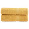vidaXL Serviettes de bain de qualit&eacute; sup&eacute;rieure SOLUND 2 pcs dor&eacute;