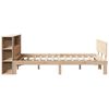 vidaXL Lit bibliothèque sans matelas 140x190 cm bois de pin massif