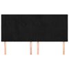 vidaXL T&ecirc;te de lit Noir 180x5x118/128 cm Velours