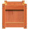 vidaXL Jardinière cire marron 60x31x31 cm bois de pin massif