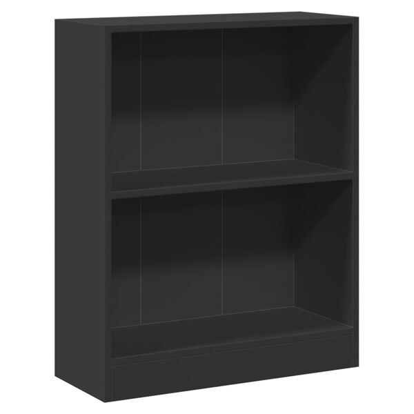 vidaXL Biblioth&egrave;que Noir 60x24x76 cm Bois d'ing&eacute;nierie
