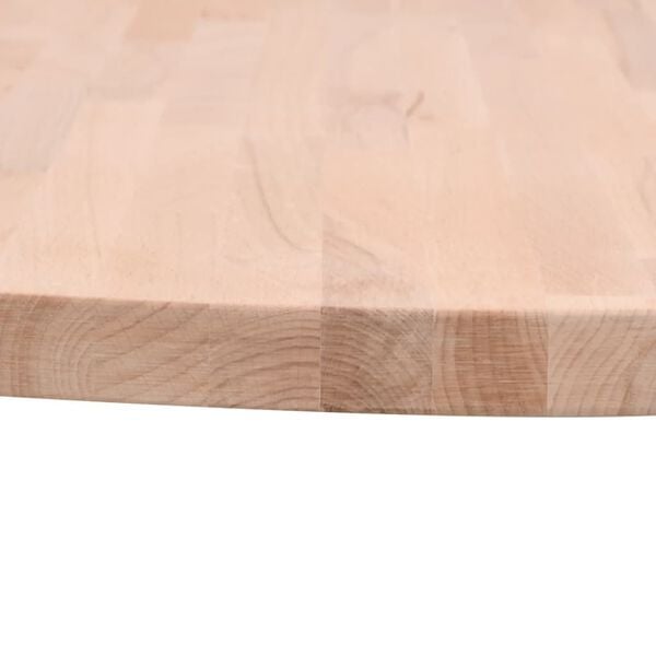 vidaXL Dessus de table &Oslash;60x2,5 cm rond bois massif de h&ecirc;tre