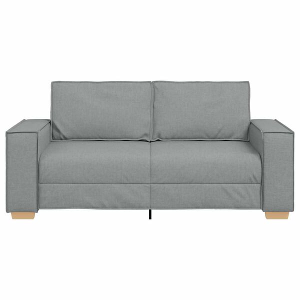 vidaXL Canap&eacute; 2 places Gris clair 180x78x84 cm Tissu