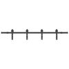 vidaXL Kit de quincaillerie de porte coulissante 183 cm Acier Noir