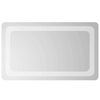 vidaXL Miroir de salle de bain LED Transparent 50 x 30 cm verre tremp&eacute;