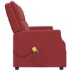 vidaXL Fauteuil de massage inclinable 2 places rouge bordeaux