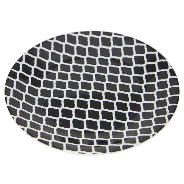 Bo-Camp Vaisselle 16 pcs Mix & Match M&eacute;lamine Noir et blanc