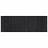 vidaXL Tapis rectangulaire noir 70x200 cm bambou