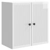 vidaXL Armoire Murale 59 x 31 x 60 cm Bois d'ing&eacute;nierie Blanc brillant