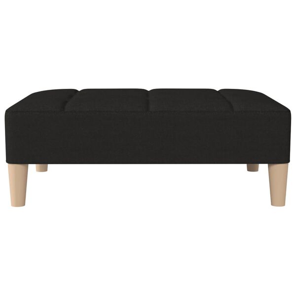 vidaXL Repose-pied Noir 78x56x32 cm Tissu