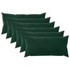vidaXL Coussin avec oreiller HEERLEN 6 pi&egrave;ces Vert fonc&eacute; Velours