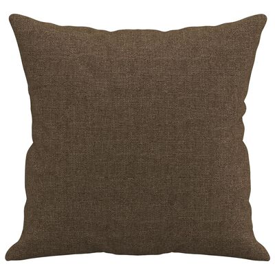 vidaXL Coussins décoratifs lot de 2 Marron 40x40 cm Tissu