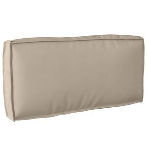 vidaXL Coussin Tissu Oxford Taupe 80 x 40 x 12 cm