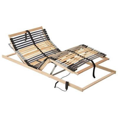 vidaXL Sommier à lattes électrique sans matelas avec 7 zones 90x200 cm