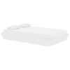 vidaXL Cadre de lit sans matelas blanc bois massif