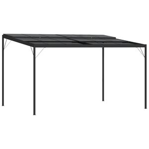 vidaXL Belv&eacute;d&egrave;re avec toit Anthracite 4x3x2,5 m Aluminium et acier