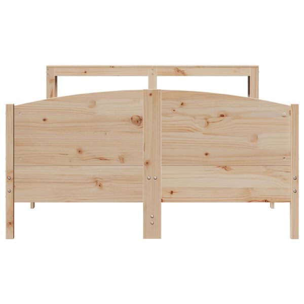vidaXL Cadre de lit sans matelas 140x200 cm bois massif de pin