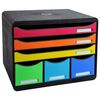 Exacompta Set de tiroirs de bureau Store-Box Maxi 6 tiroirs Harlequin