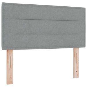 vidaXL T&ecirc;te de lit avec t&ecirc;te de lit Gris clair 80 cm Cuir synth&eacute;tique