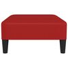 vidaXL Repose-pied Rouge bordeaux 78x56x32 cm Similicuir