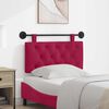 vidaXL T&ecirc;te de lit suspendue Bordeaux 100 x 55 x 7 cm Velours